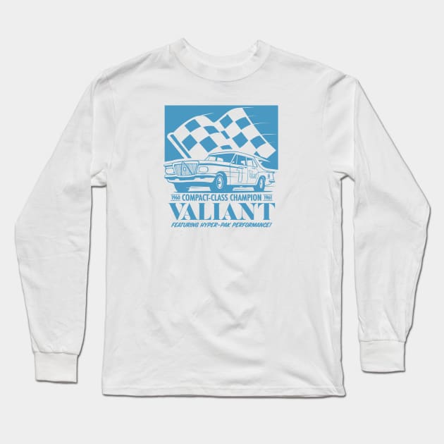 Valiant - Compact-Class Champion (Blue) Long Sleeve T-Shirt by jepegdesign